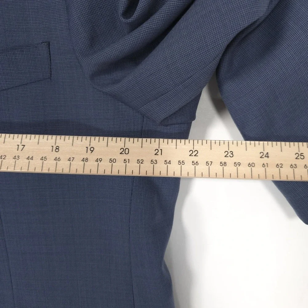 MANTONI Milan Italy Mens Suit Blazer Pants 46L Super 140S 100% Virgin Wool 38x30